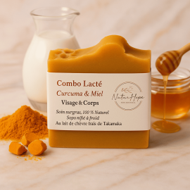 Combo lacté : Curcuma & Miel - Soin "Anti-Tâches Brunes"